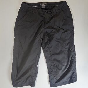 REI Womens Cropped Pants Size 2 Dark Brown Bermuda Length Hiking Gorpcore Bottom